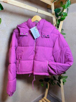 Яркая зимняя куртка для девочки  pink (S) фото