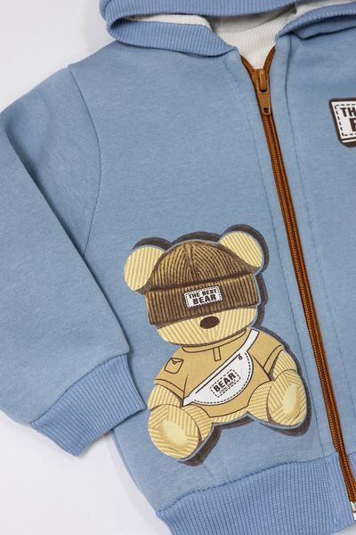 Теплий костюм для малюків трійка teddy фото